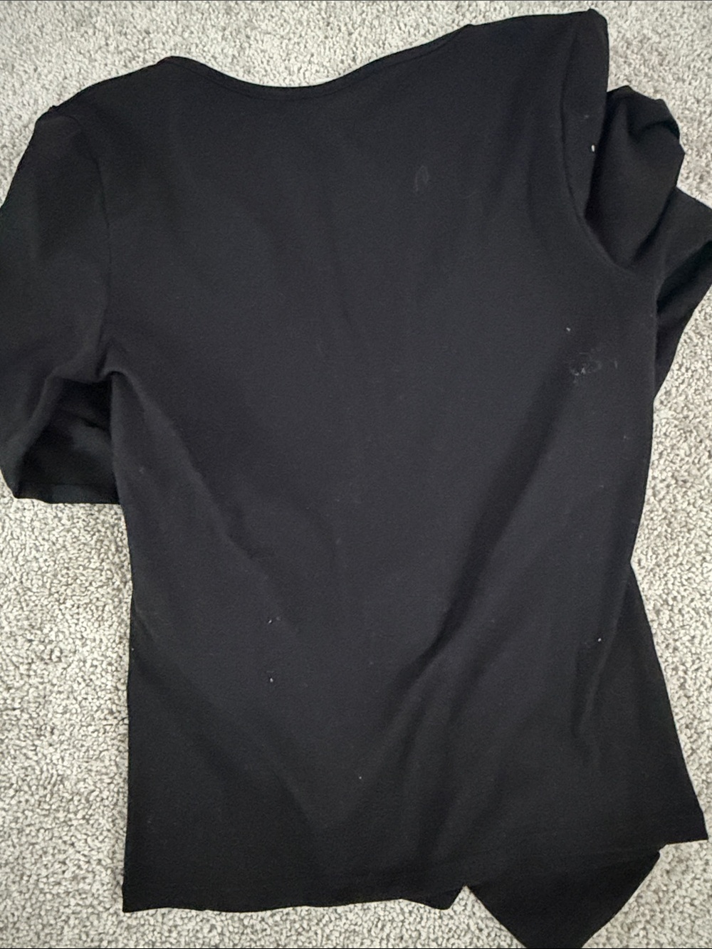 Garage Black V-Neck Long Sleeve Top - Picture 2 of 2